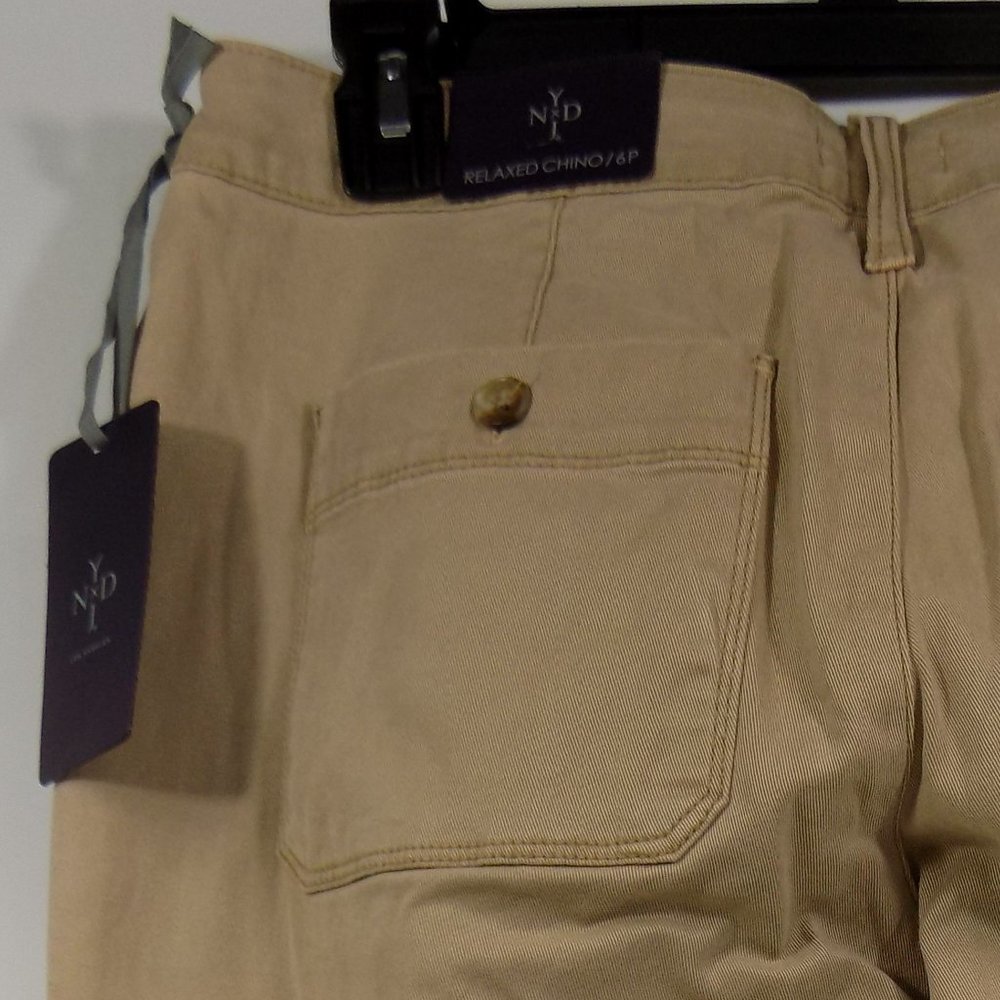 NYDJ Not Your Daughters Jeans Reese Relaxed Chino Pant Size 6P Quicksand NWT - Picture 12 of 12